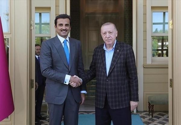 امیر قطر با رئیس جمهور ترکیه دیدار و گفتگو کرد امیر قطر با رئیس جمهور ترکیه ملاقات و مصاحبه کرد