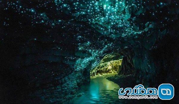غارهای وایتومو در نیوزیلند ، غارهایی با کرم های درخشنده غارهای وایتومو در نیوزیلند ، غارهایی با کرم های درخشنده